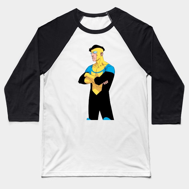 invincible stckr Baseball T-Shirt by super villain